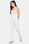 Rosaline Knit Cotton Pyjama - Off White AOP — thumbnail 4